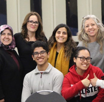 TIE students and faculty celebrate the end of the fall semester.
                  