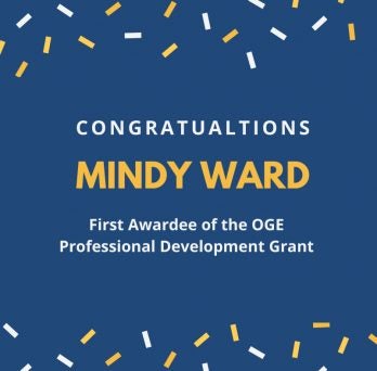 Congratulations Mindy Ward
                  