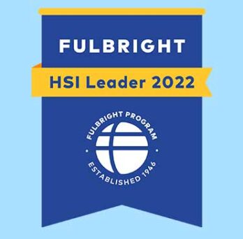 Fulbright HSI Leader 2022 badge 