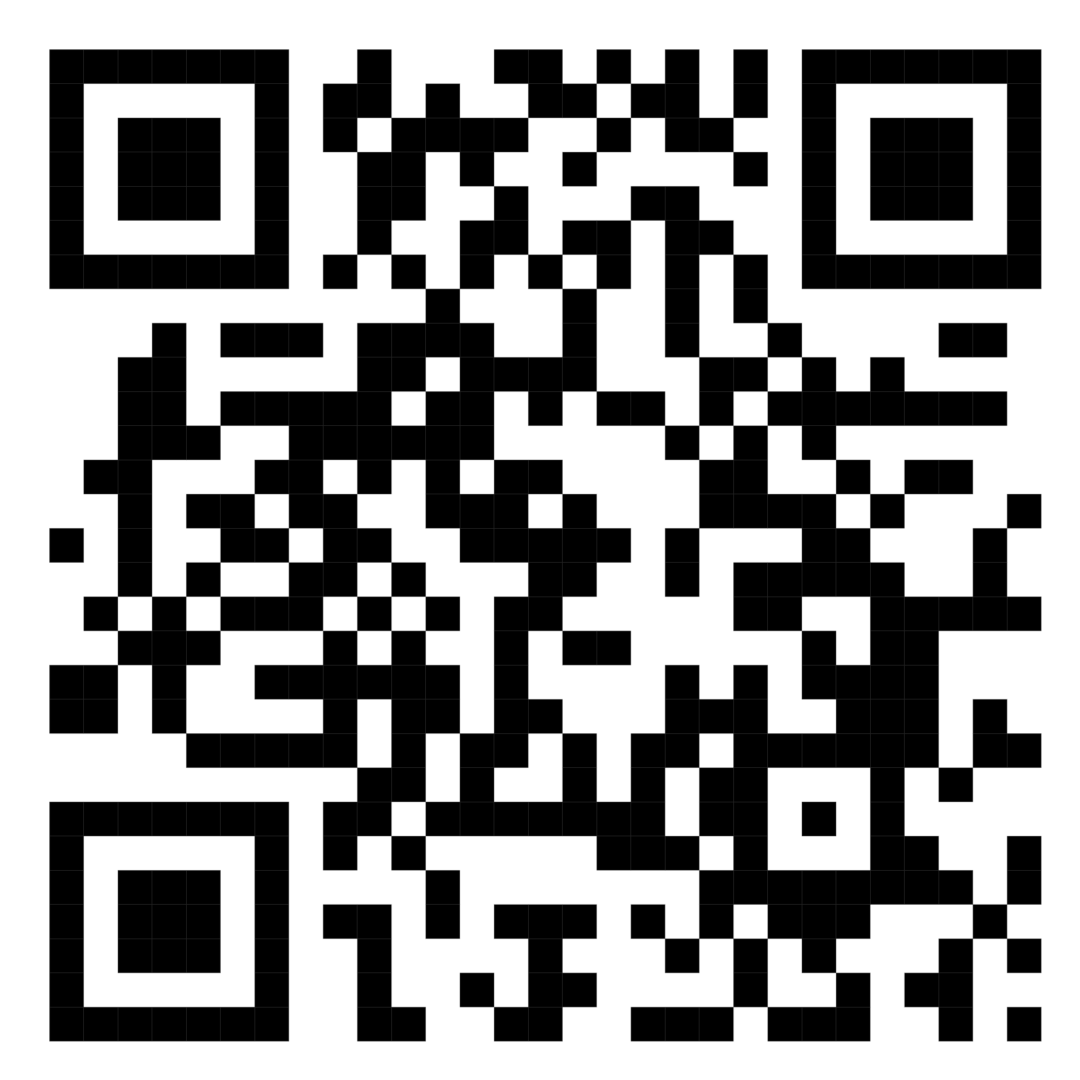 Black and white QR code that links to the OGE info request page